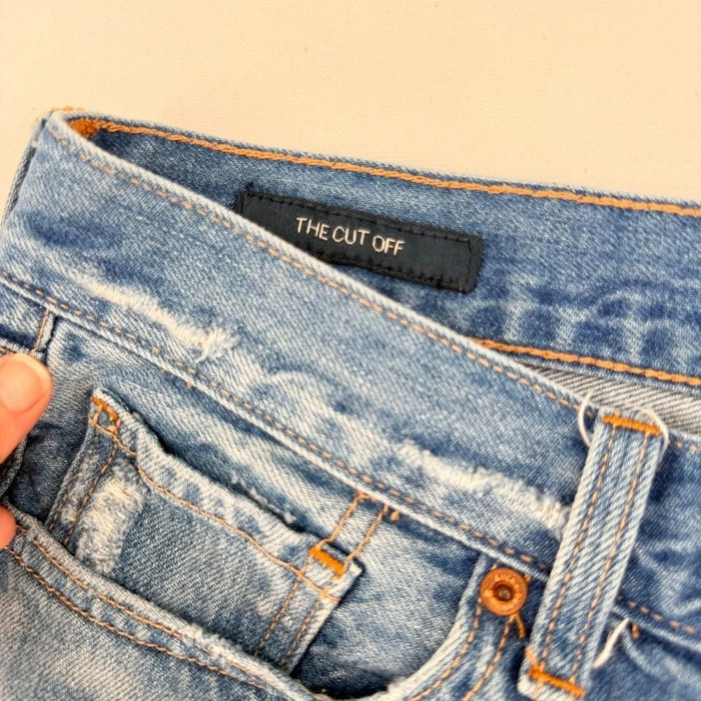Lucky Brand The Cutoff Denim Shorts Womens Size 4 Distressed Raw Hem